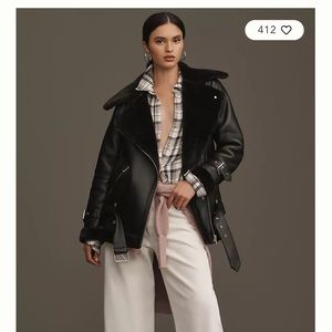 Anthropologie Avec Les Filles Faux Leather Jacket